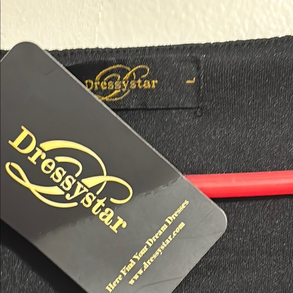 NWT Black Glitter Plissé Mini Dress V-Neck Long Sleeve Metallic Sparkle large - Picture 9 of 13